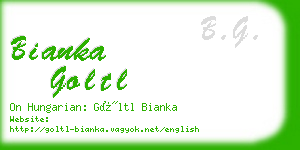 bianka goltl business card